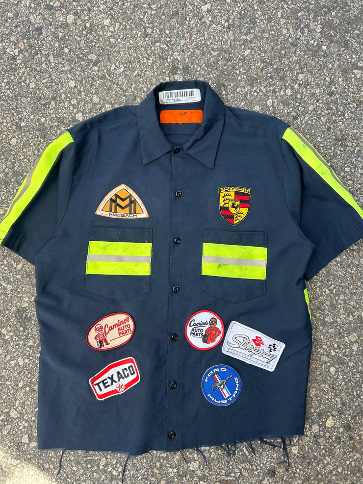 Camino’s Auto Parts Reflective Tape Work Shirt-Medium