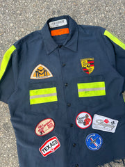 Camino’s Auto Parts Reflective Tape Work Shirt-Medium