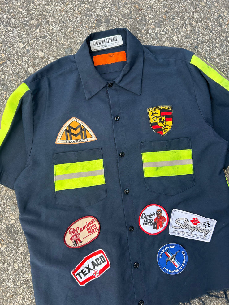 Camino’s Auto Parts Reflective Tape Work Shirt-Medium