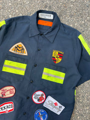 Camino’s Auto Parts Reflective Tape Work Shirt-Medium